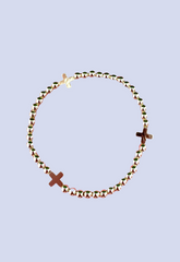 Gold Cross Bracelet (WR)
